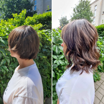 Наращивание волосы + работа 500 zl