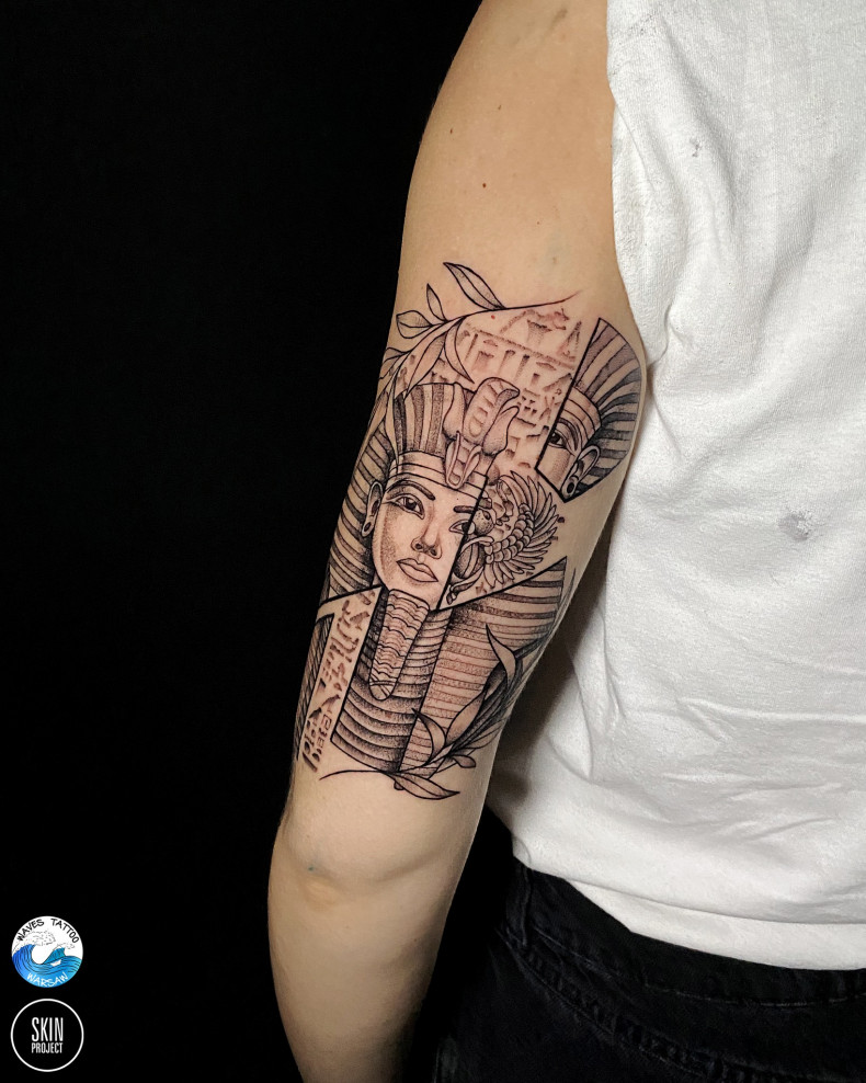 Männer Arm ägyptisch, photo - Tattoo-Studio Waves Tattoo