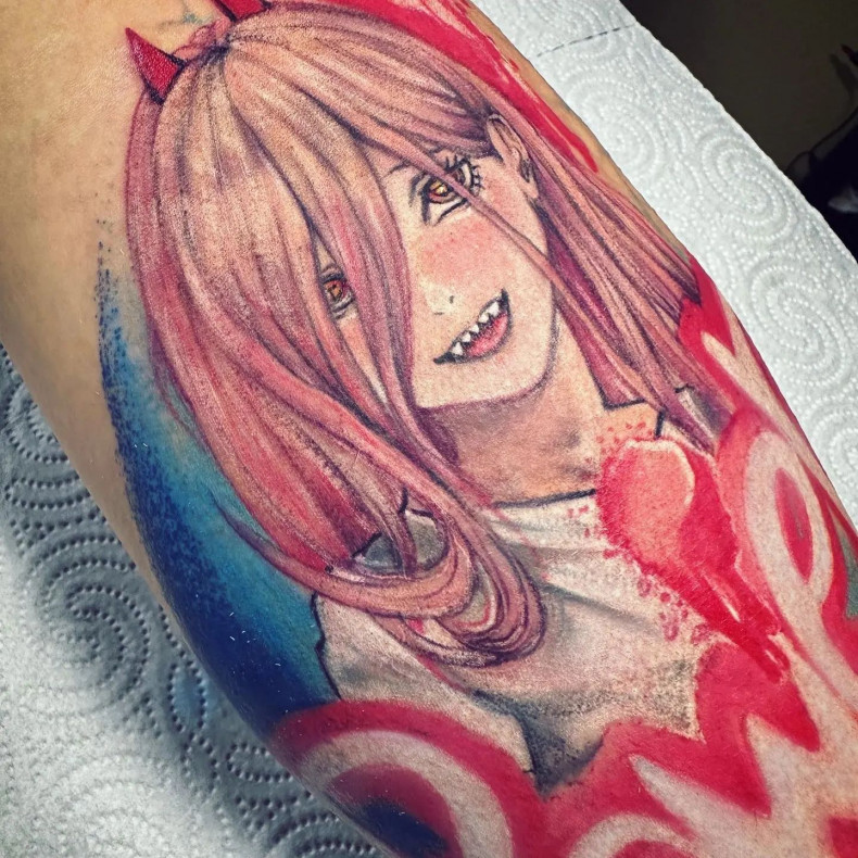 Anime-Serie mädchen bunt, photo - Tattoo-Studio Pańska Skórka Studio