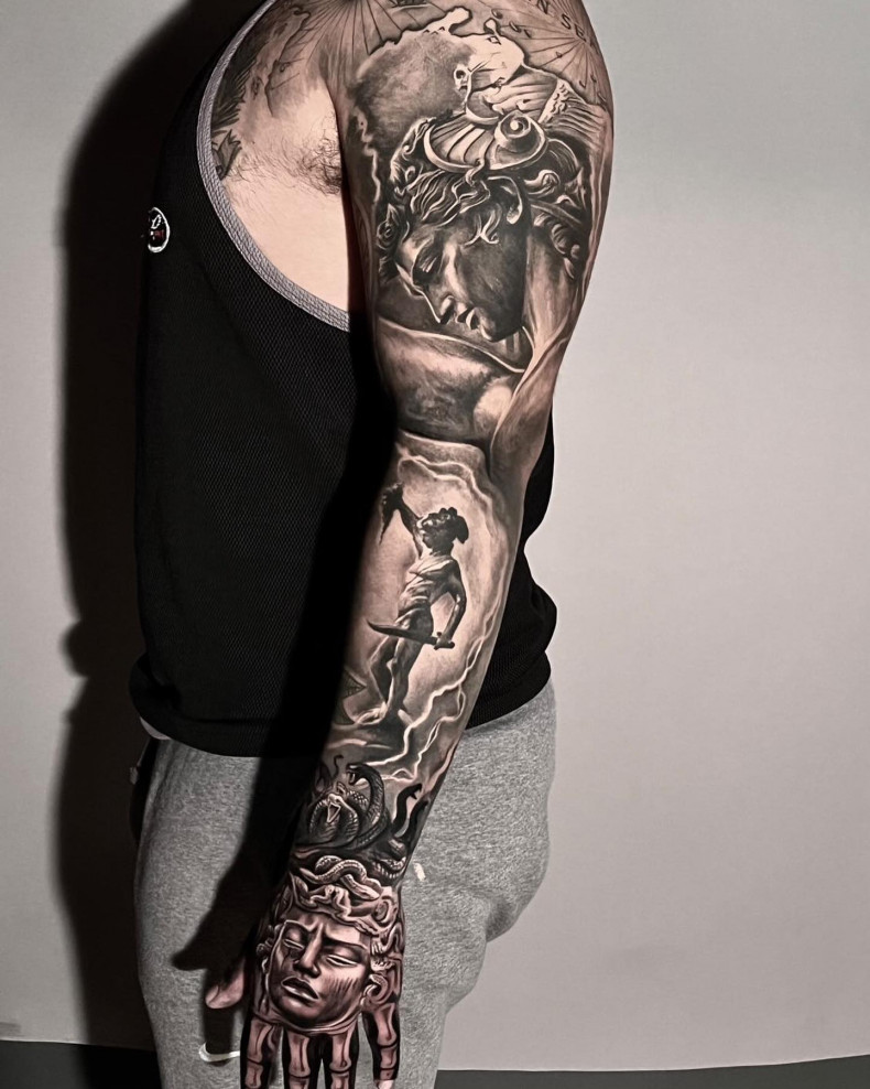 Men hand sleeve, photo - Tattoo Studio First Class Tattoo