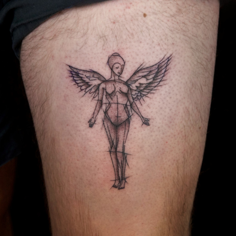 Men angel, photo - Tattoo Studio Studio 28