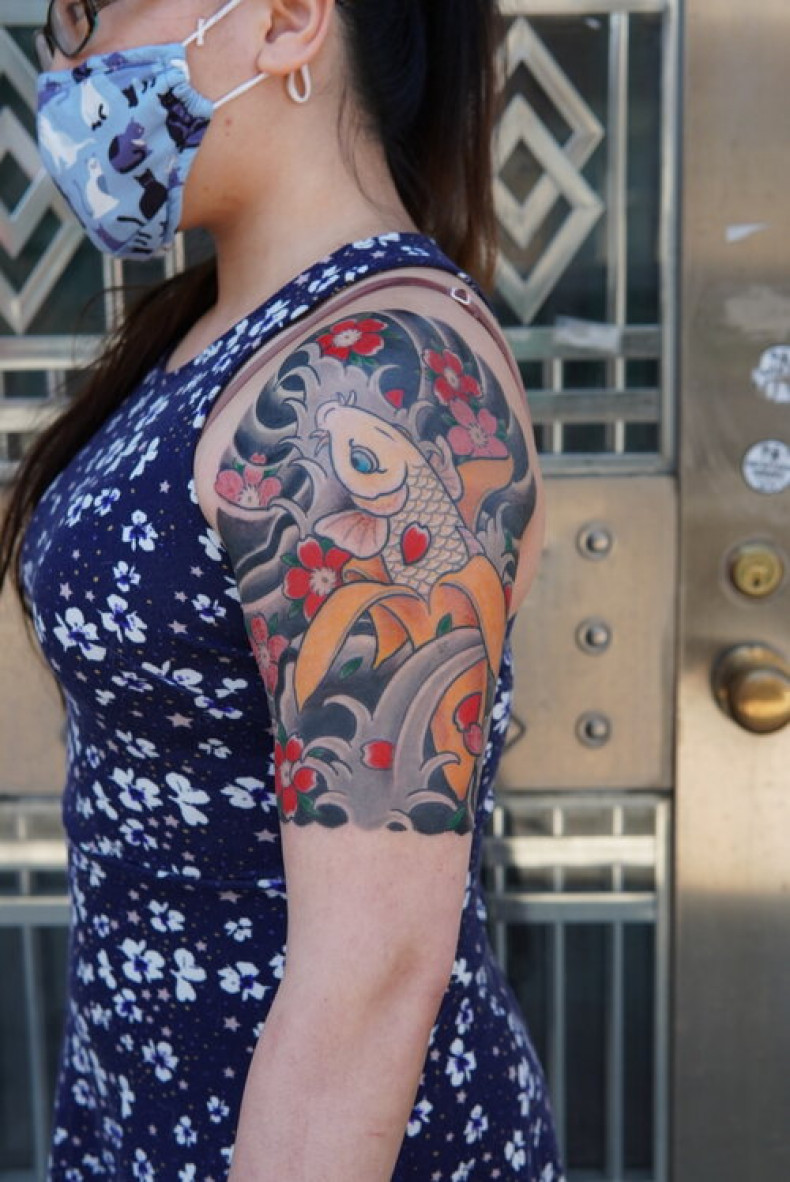 Women shoulder fish, photo - Tattoo Studio Electric Anvil Tattoo