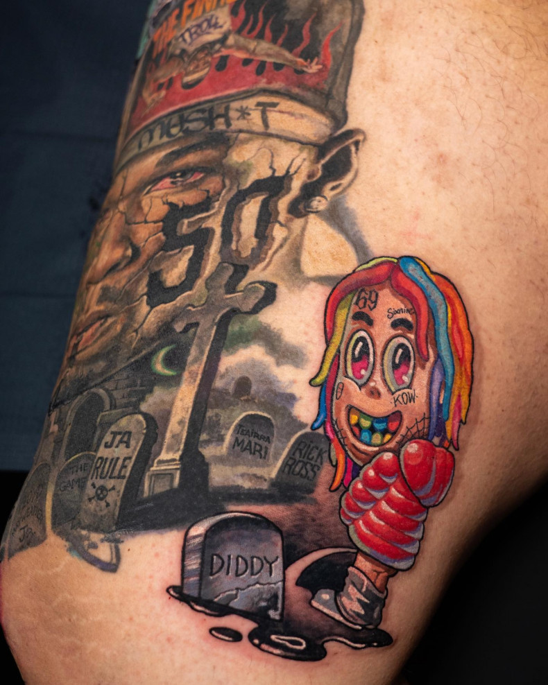 Cartoons funny colorful, photo - Tattoo Master Alexei Mashkov