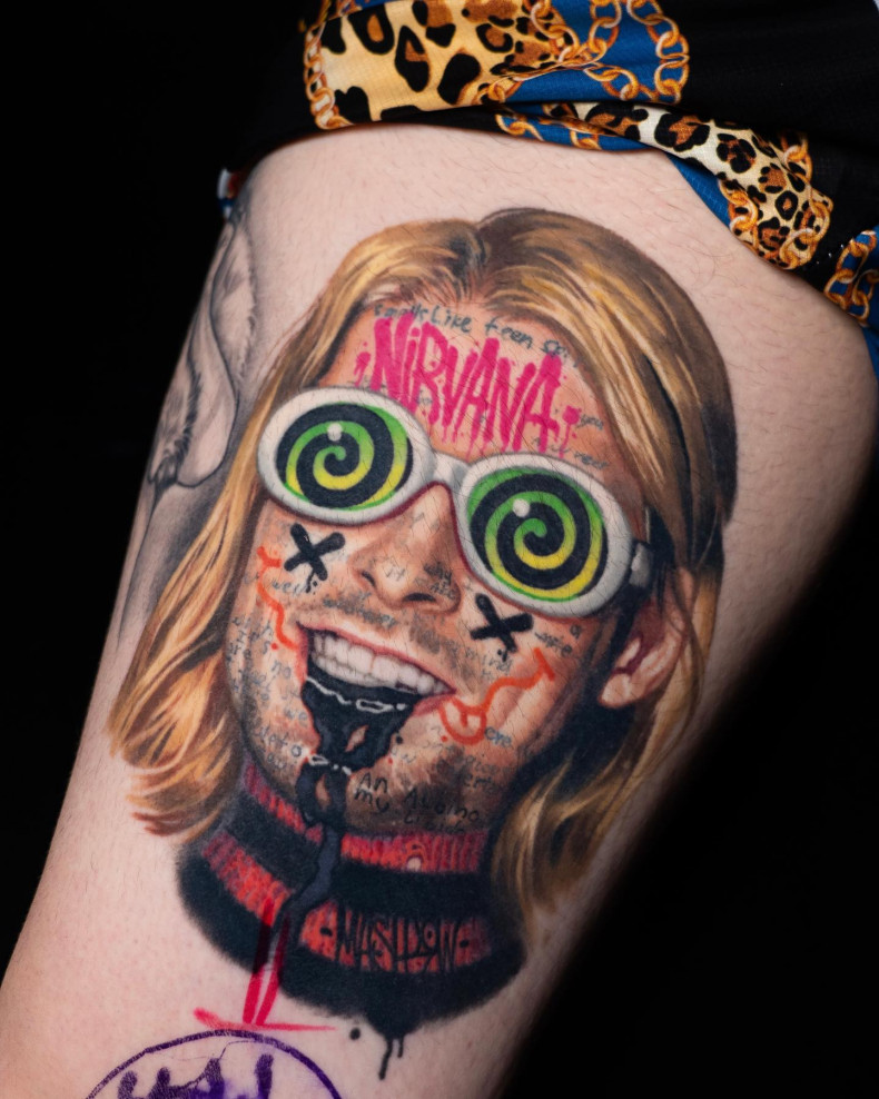 New school portrait colorful, photo - Tattoo Master Alexei Mashkov