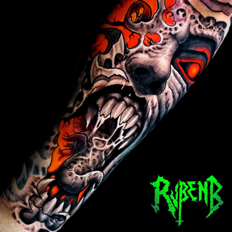 Horror colorful, photo - Tattoo Master Ruben Barahona