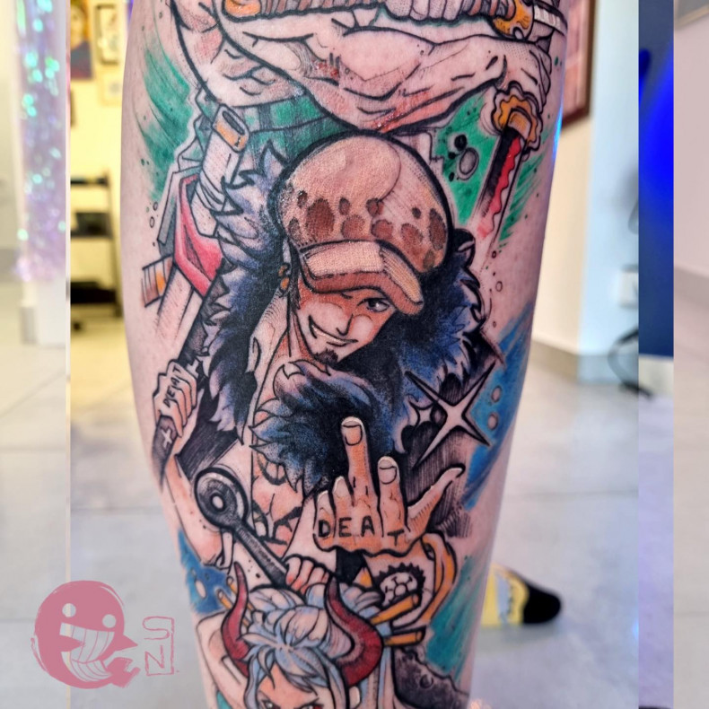 Anime-Serie bunt, photo - Tattoo-Meister Samantha Niemczyk