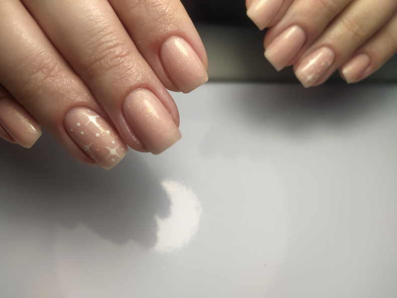 Nude painted, photo - Manicurist Natalia Shveda