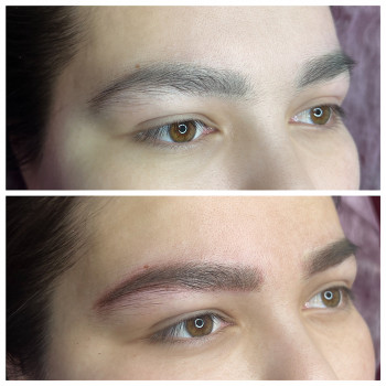 Перманентный макияж бровей