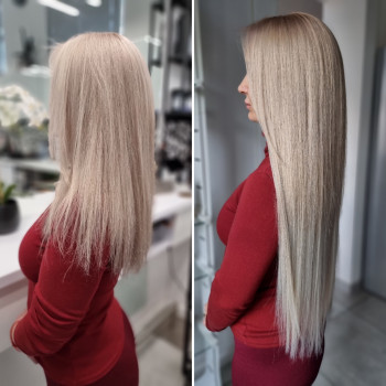 Наращивание волосы + работа 850 zl