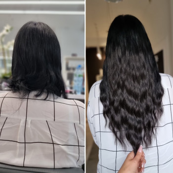 Наращивание волосы + работа 750 zl