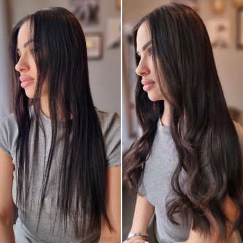 Наращивание волосы + работа 250 zl