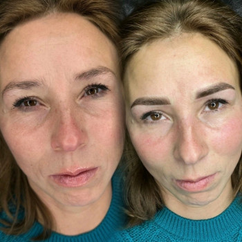 Перманентный макияж бровей