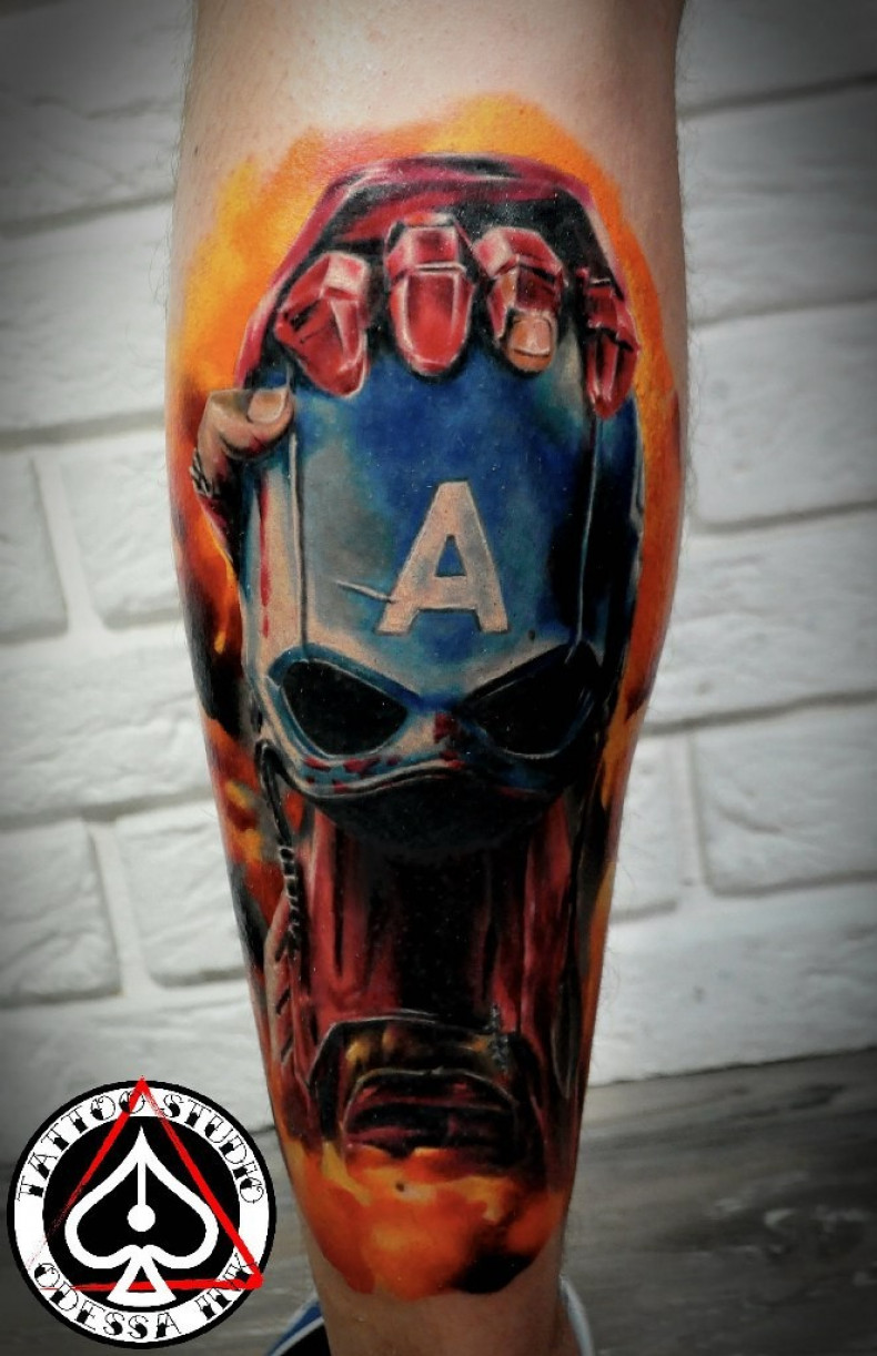 Męski marvel potwór, photo - Tatuażysta Barb Tattoo