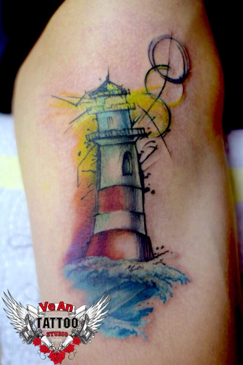 Men arm watercolor, photo - Tattoo Master Barb Tattoo