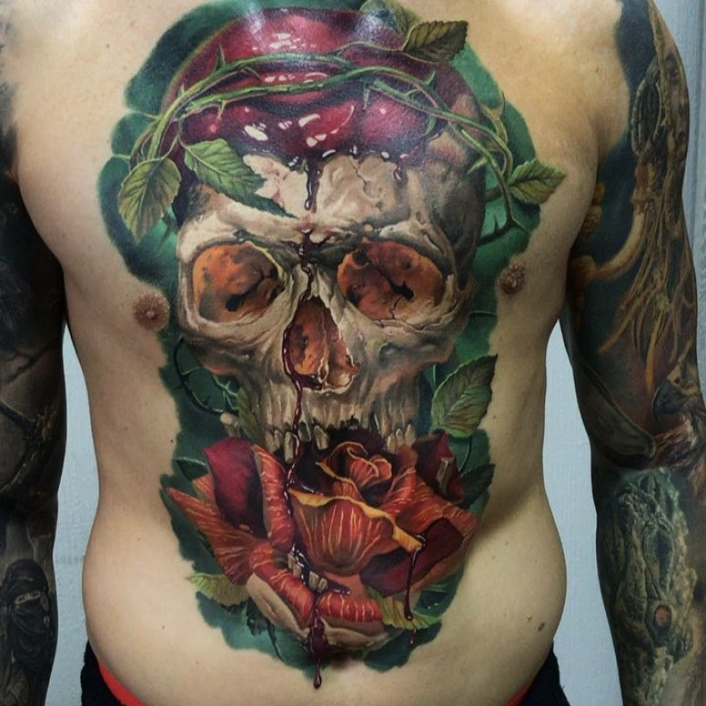 Men big chest, photo - Tattoo Master Barb Tattoo