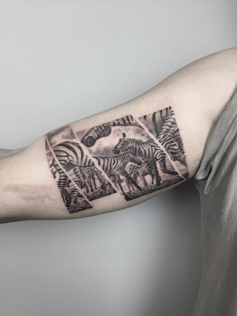 Мужские на руке блэк энд грей, photo - Тату мастер Barb Tattoo