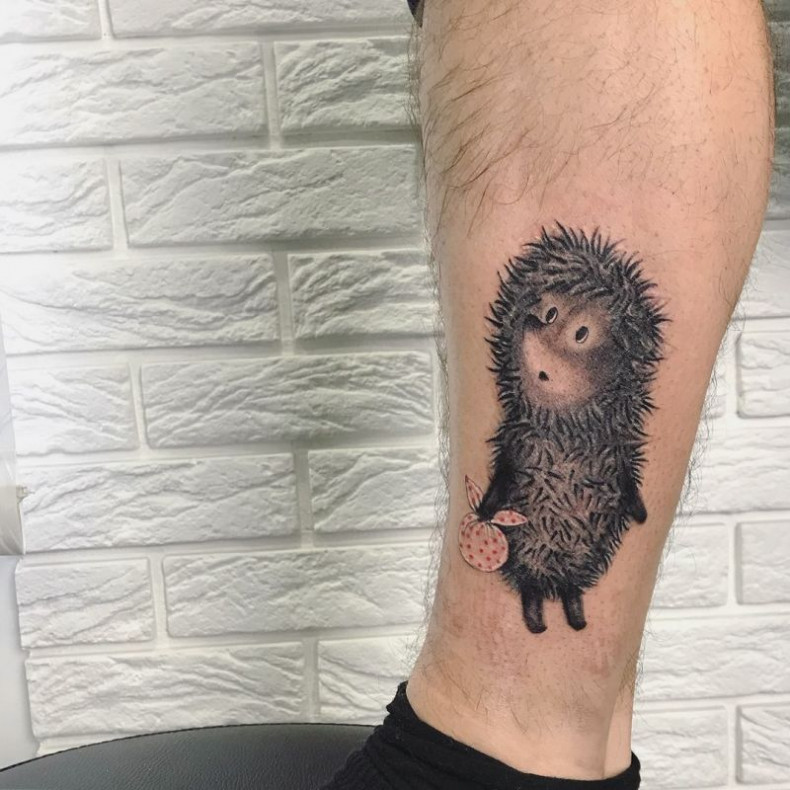 Mężczyźni whip shading jeż, photo - Tatuażysta Barb Tattoo