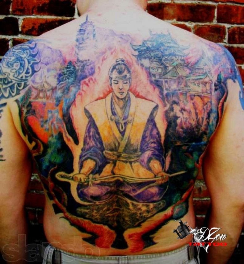 Men watercolor big, photo - Tattoo Master Barb Tattoo