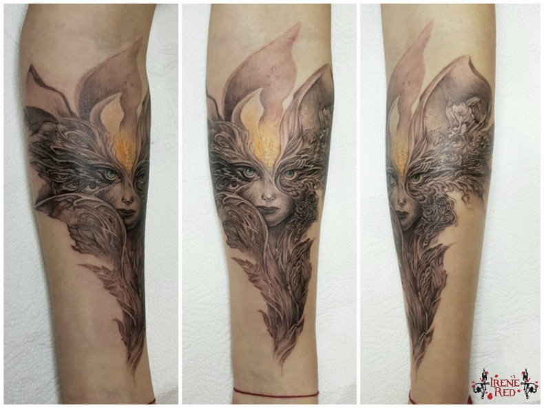 Мужские на руке абстракция, photo - Тату мастер Barb Tattoo