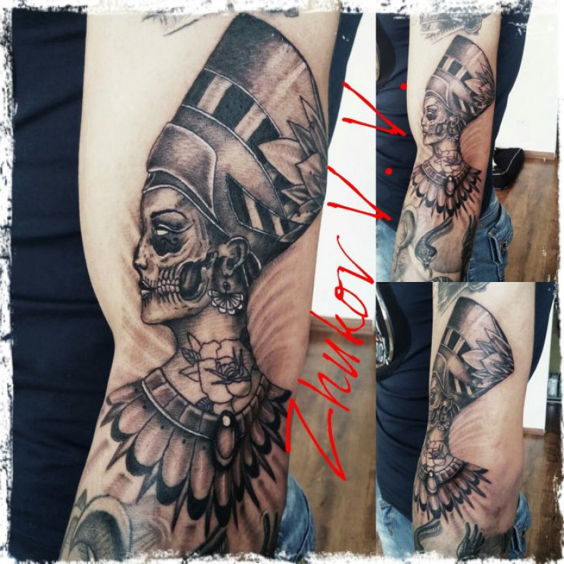 Männer Arm schwarzgrau, photo - Tattoo-Meister Barb Tattoo