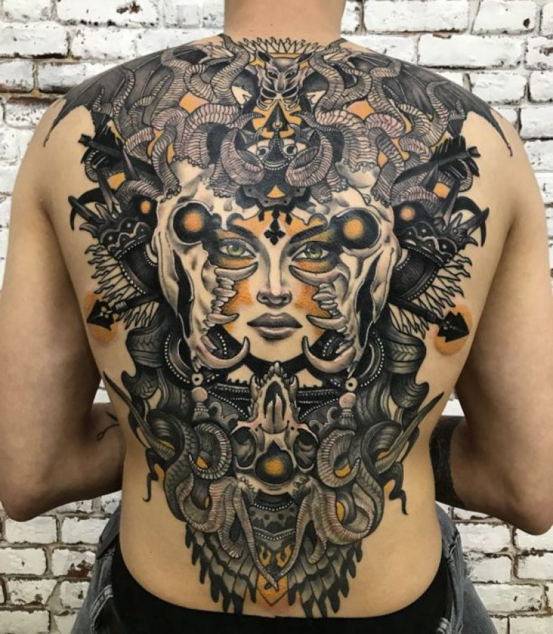 Неотрадиционная татуировка , photo - Тату мастер Barb Tattoo