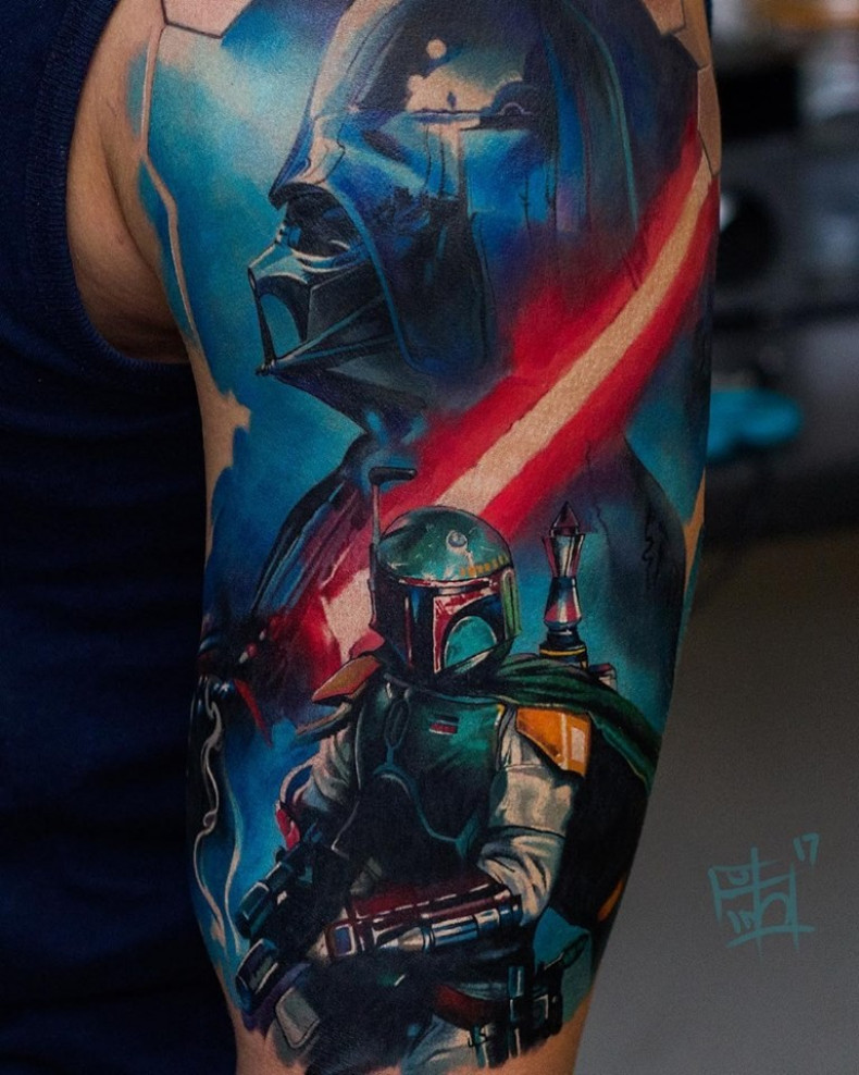 Männer Star Wars monster, photo - Tattoo-Meister Barb Tattoo