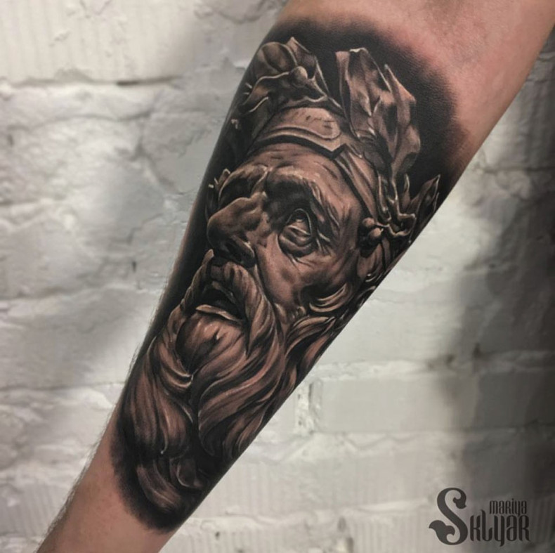 Мужские на руке блэк энд грей, photo - Тату мастер Barb Tattoo