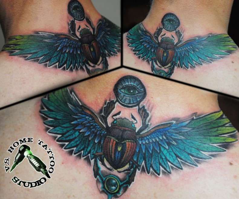 Men beetle back, photo - Tattoo Master Barb Tattoo