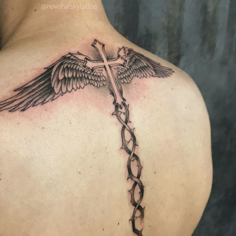 Męski czarny szary dna, photo - Tatuażysta Barb Tattoo