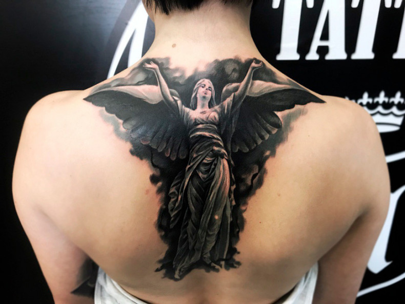 Angel tattoo, photo - Tattoo Master Barb Tattoo