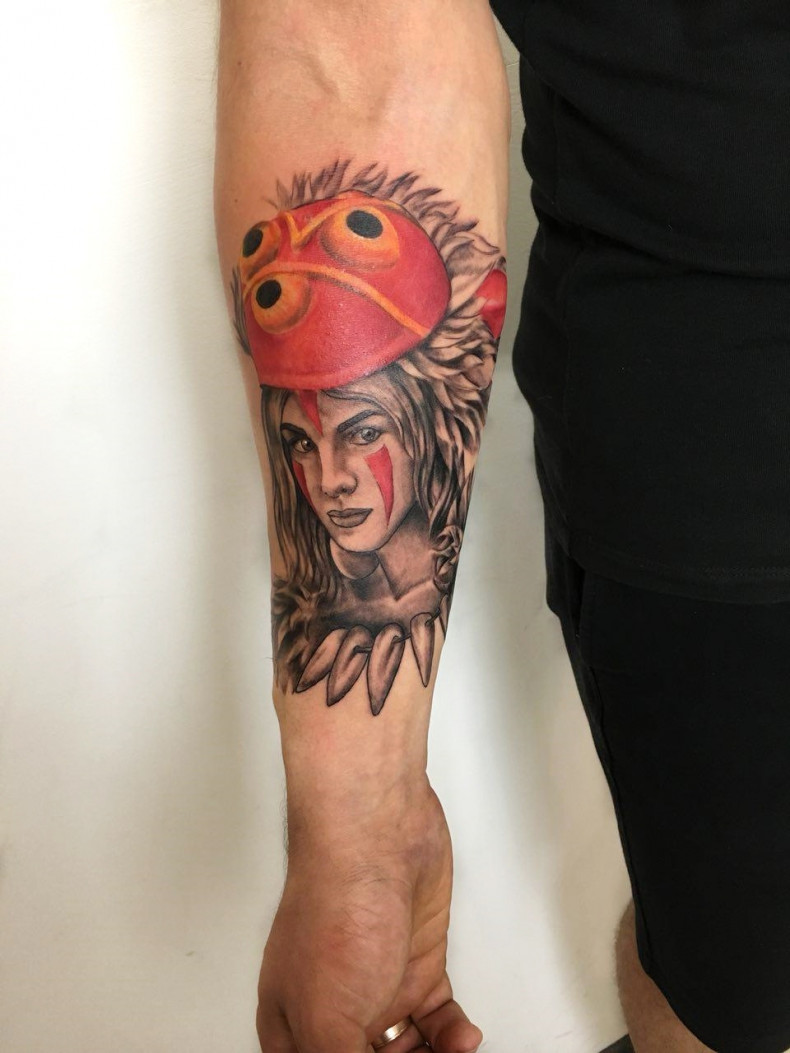 Mężczyźni dziewczyna przedramię, photo - Tatuażysta Barb Tattoo