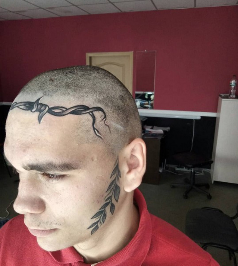 Men head face, photo - Tattoo Master Barb Tattoo