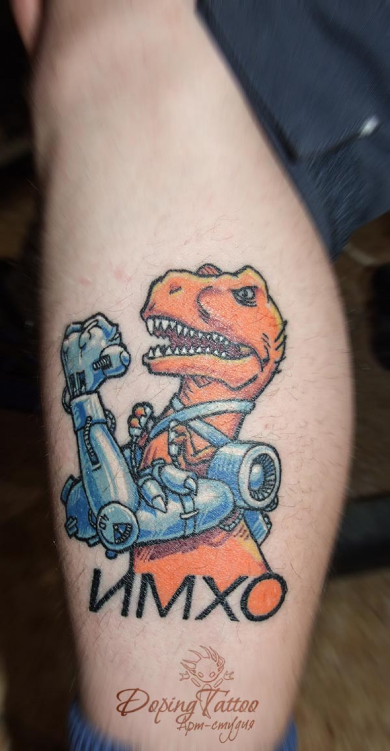 Tatuaż trex, tatuaż lwów, tatuaż lwów, tatuaż lwów, photo - Tatuażysta Barb Tattoo