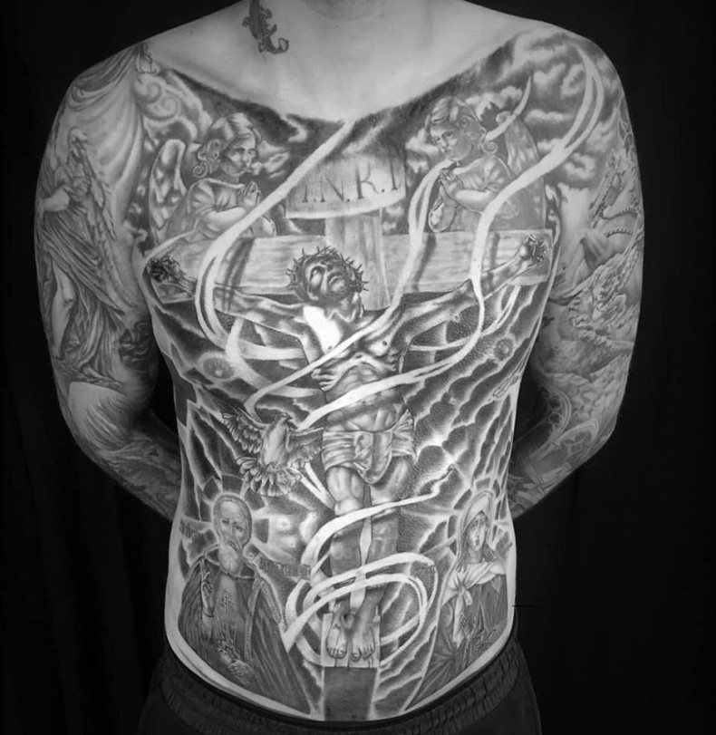 Men black and grey big, photo - Tattoo Master Barb Tattoo