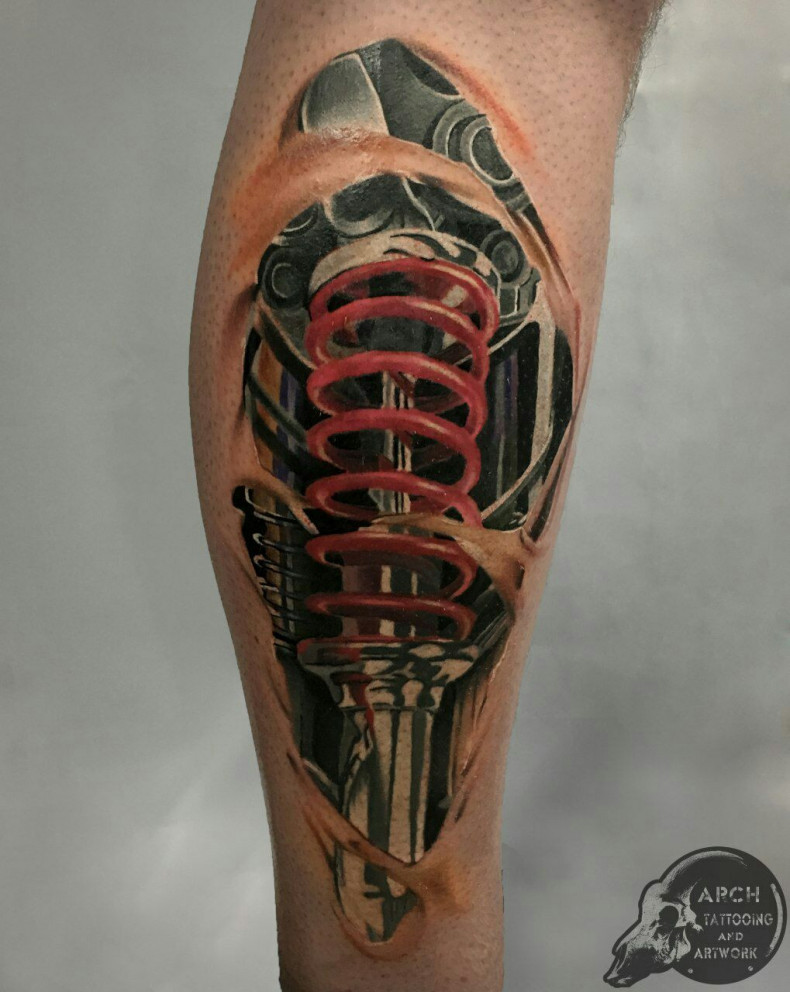 Men biomechanical, photo - Tattoo Master Barb Tattoo