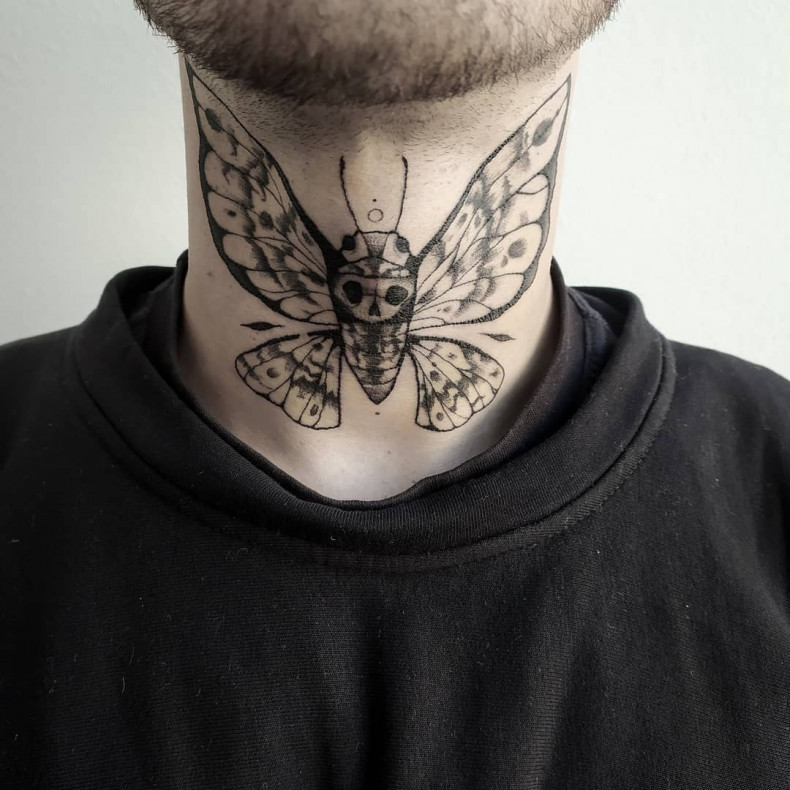 Men moth, photo - Tattoo Master Barb Tattoo