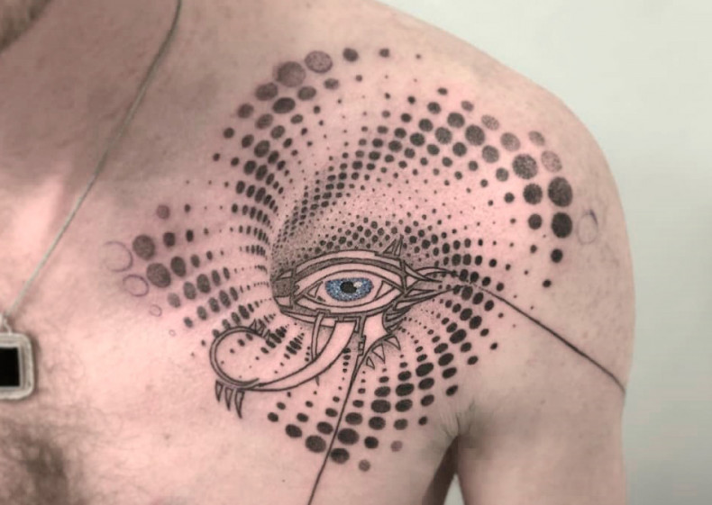 Männer allsehendes Auge, photo - Tattoo-Meister Barb Tattoo