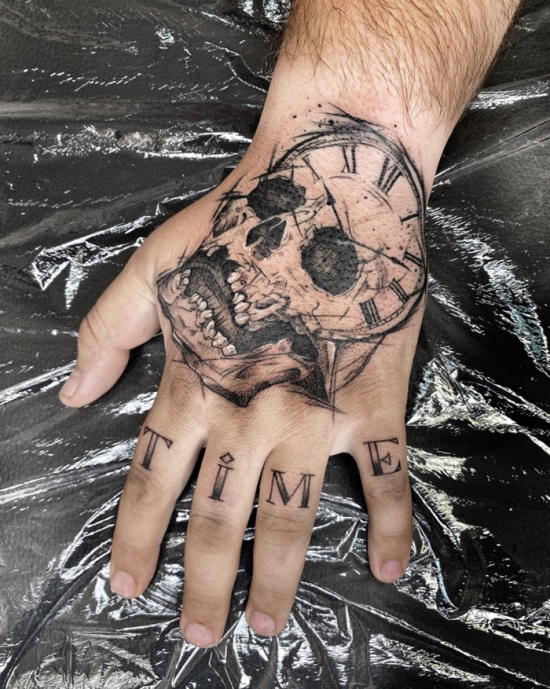 Men hand finger, photo - Tattoo Master Barb Tattoo