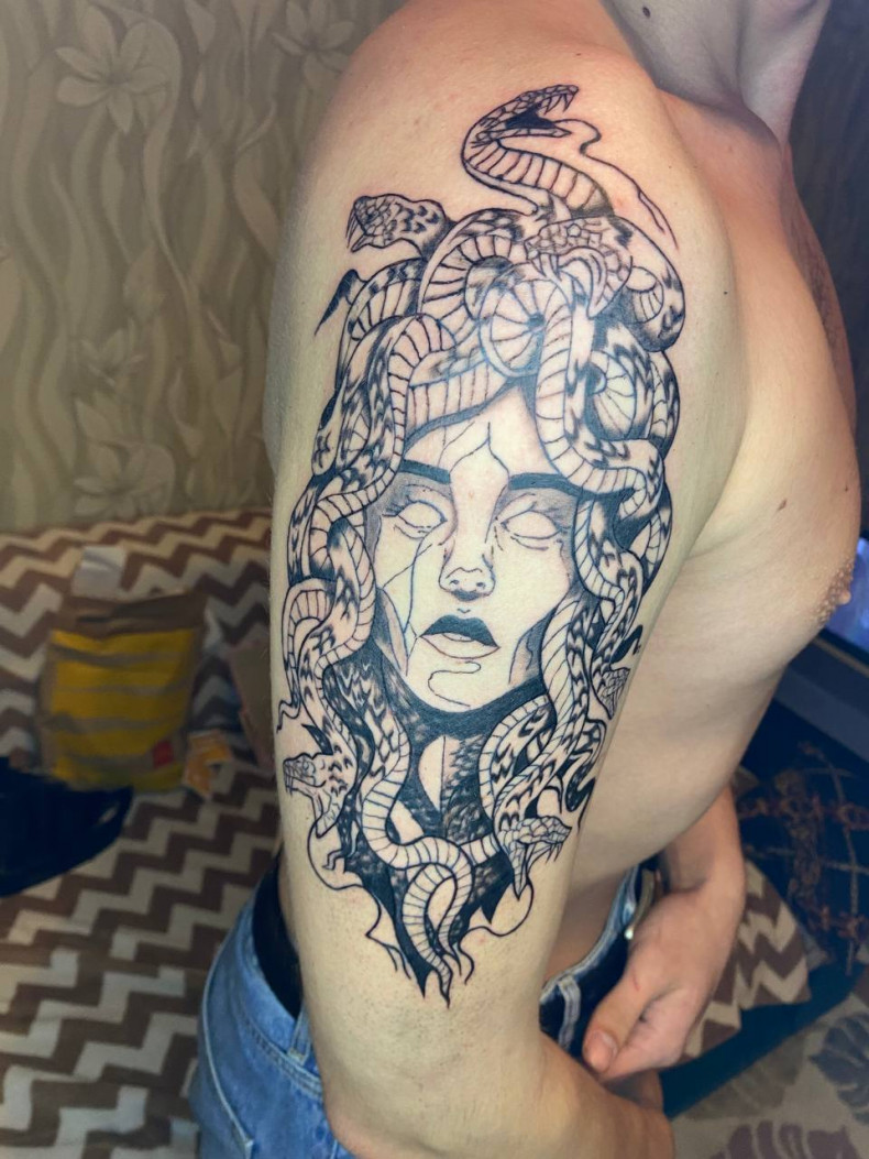 Men medusa, photo - Tattoo Master Barb Tattoo