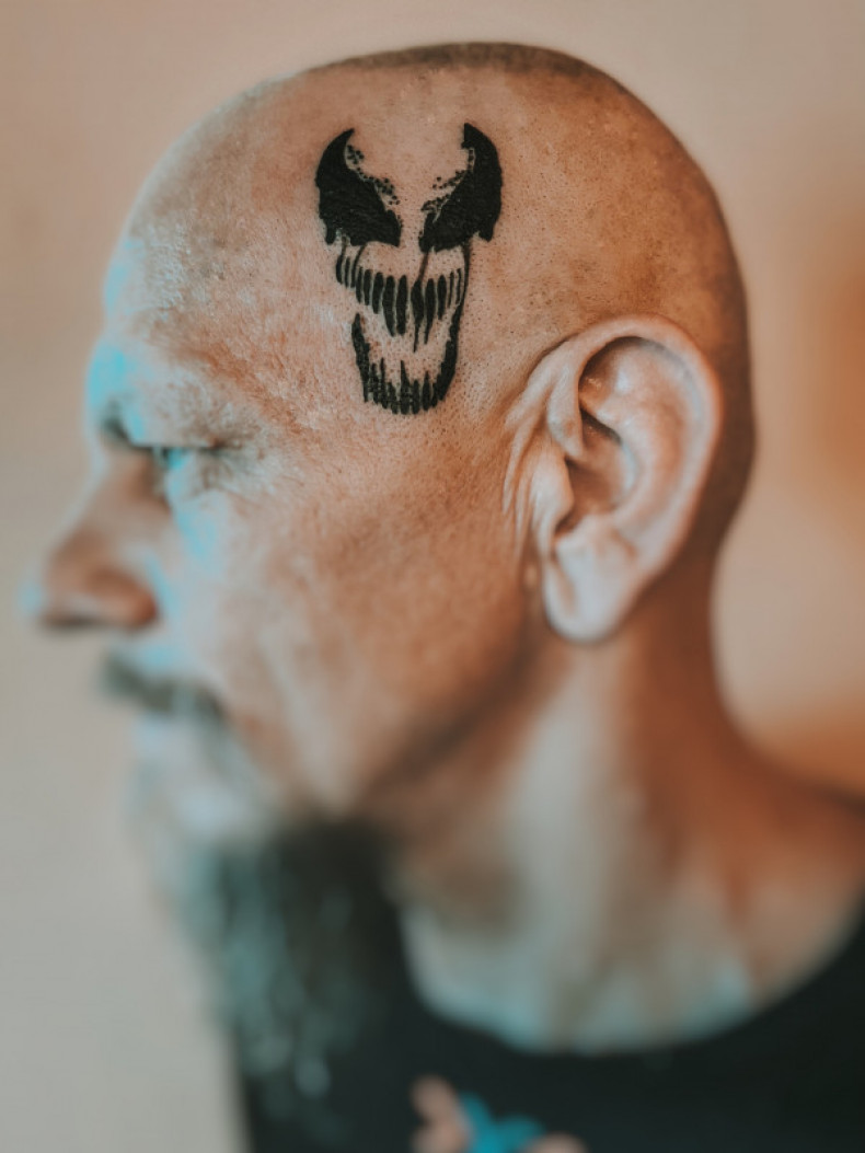 Männer kopf horror, photo - Tattoo-Meister Barb Tattoo