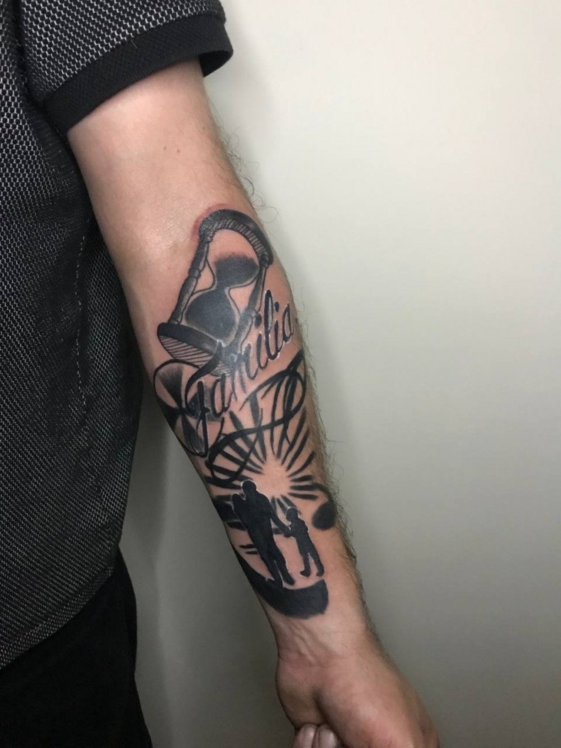 Men arm forearm, photo - Tattoo Master Barb Tattoo