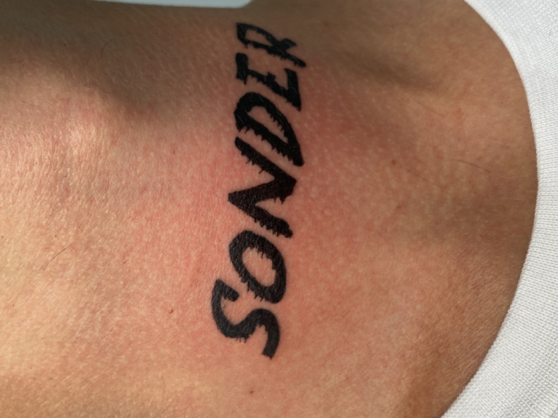 Men lettering neck, photo - Tattoo Master Barb Tattoo