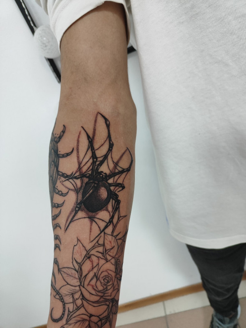 Męski 3d na przedramieniu, photo - Tatuażysta Barb Tattoo