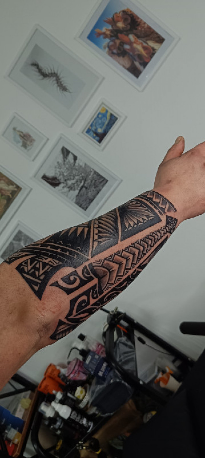 Men arm polynesian, photo - Tattoo Master Barb Tattoo