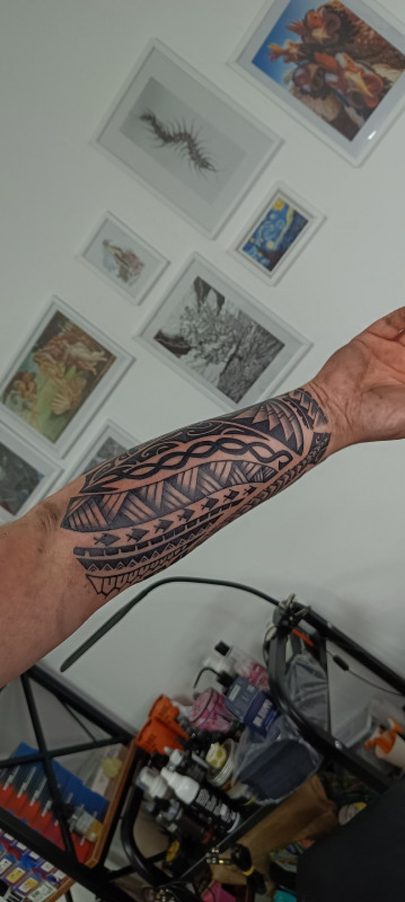 Men arm polynesian, photo - Tattoo Master Barb Tattoo