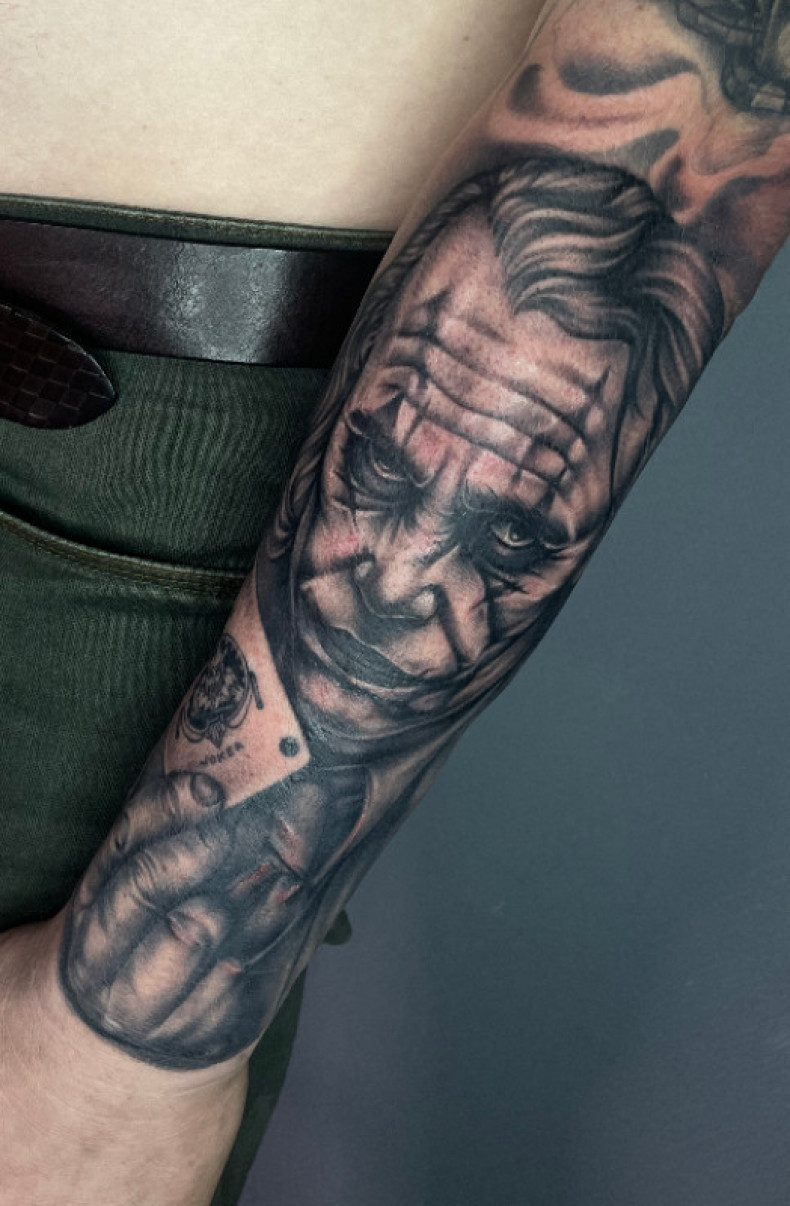 Tatuaż Jokera, photo - Tatuażysta Barb Tattoo