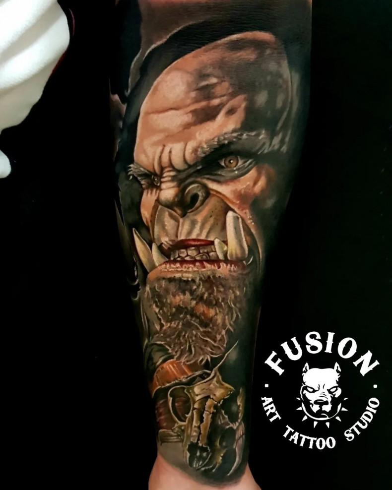 Männer monster Realismus, photo - Tattoo-Meister Barb Tattoo