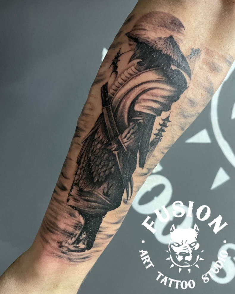 Men arm forearm, photo - Tattoo Master Barb Tattoo