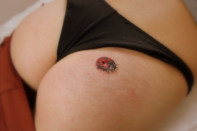 Women ladybug butt, photo - Tattoo Master Barb Tattoo