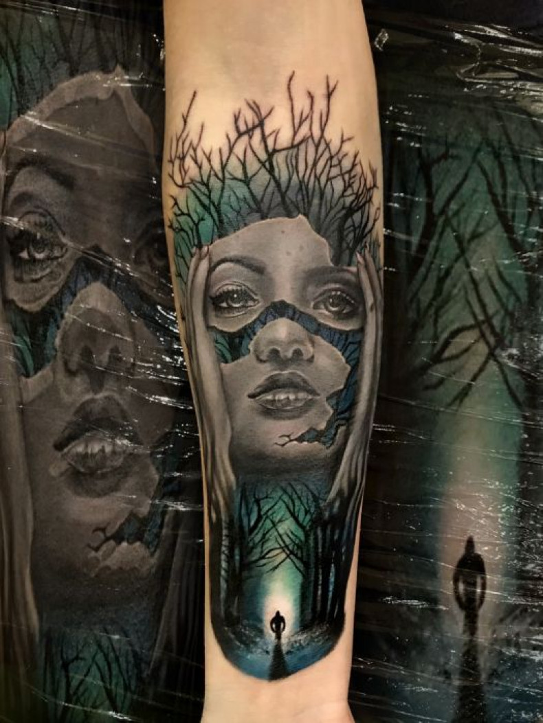 Damski dziewczyna przedramię, photo - Tatuażysta Barb Tattoo